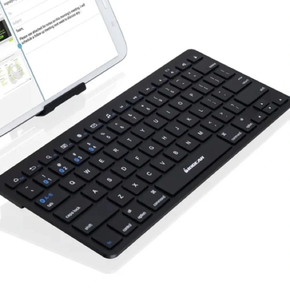 Iogear Slim Multi-Device Bluetooth Keyboard with Adjustable Stand
